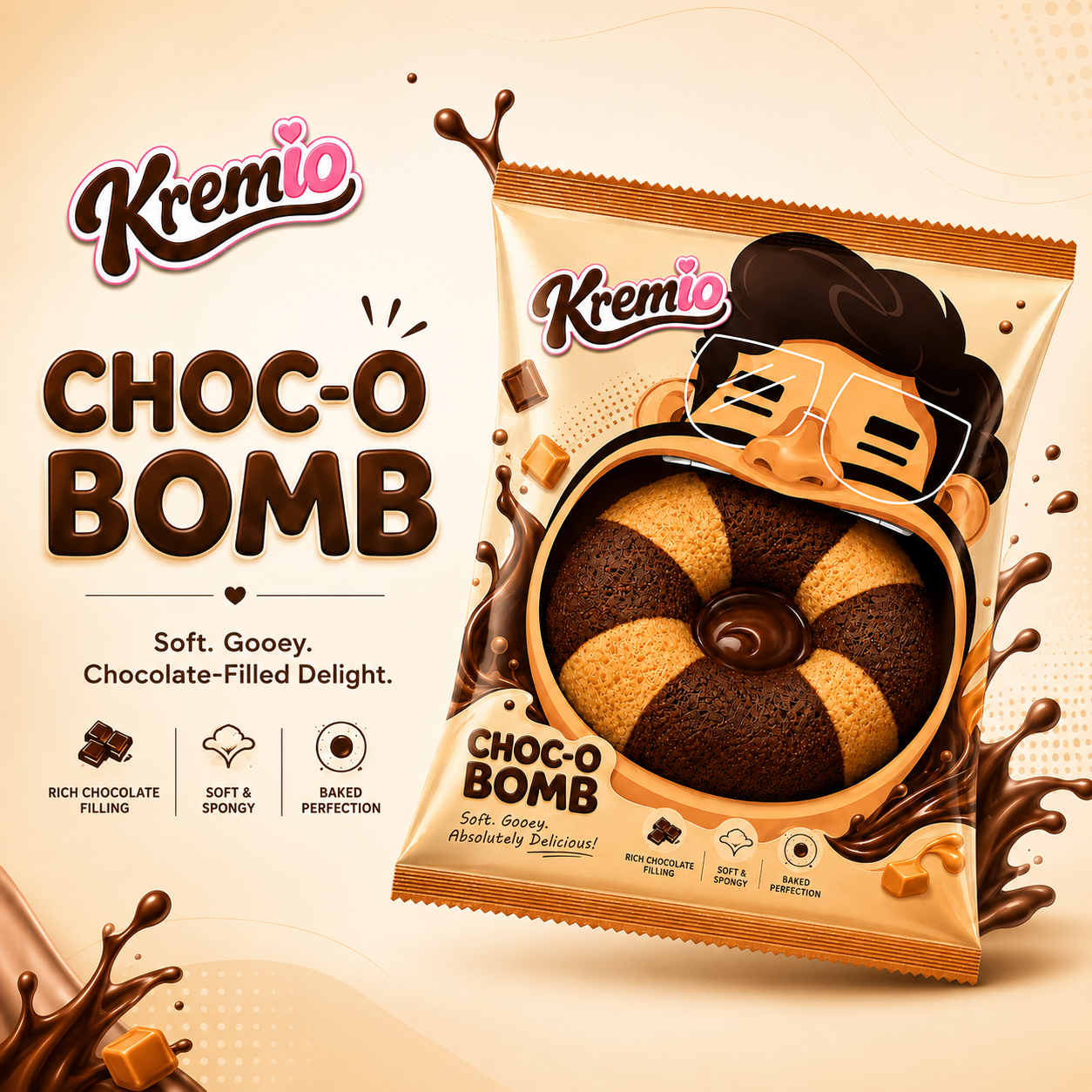 chocolate donut cake ₹ 20