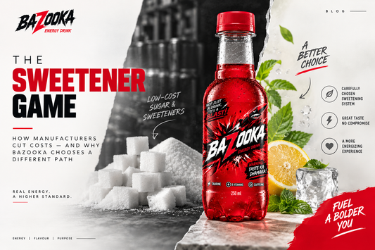 The Sweetener Game: Why Bazooka Energy Drinks Chooses a Different Road