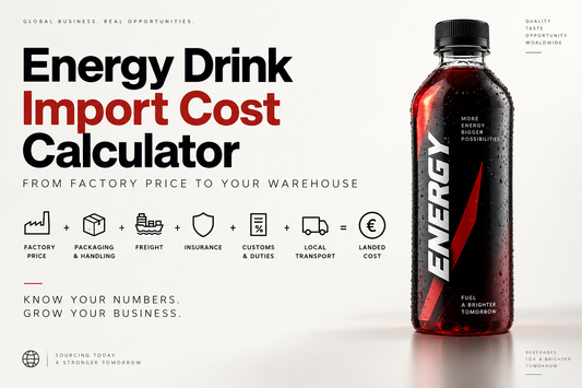 Energy Drink Import Cost Calculator: From Factory Price to Your Warehouse