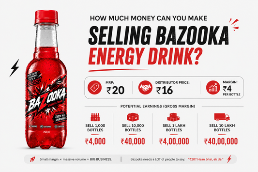 How Much Money Can You Make Selling Bazooka Energy Drink? ⚡