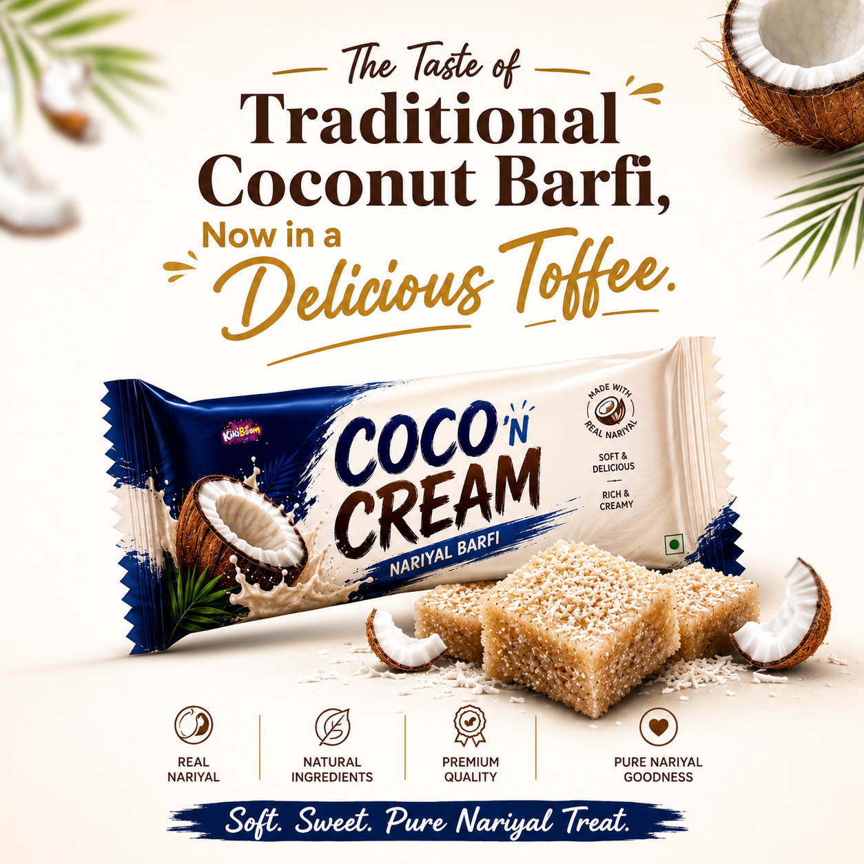 coconut mithai toffee
