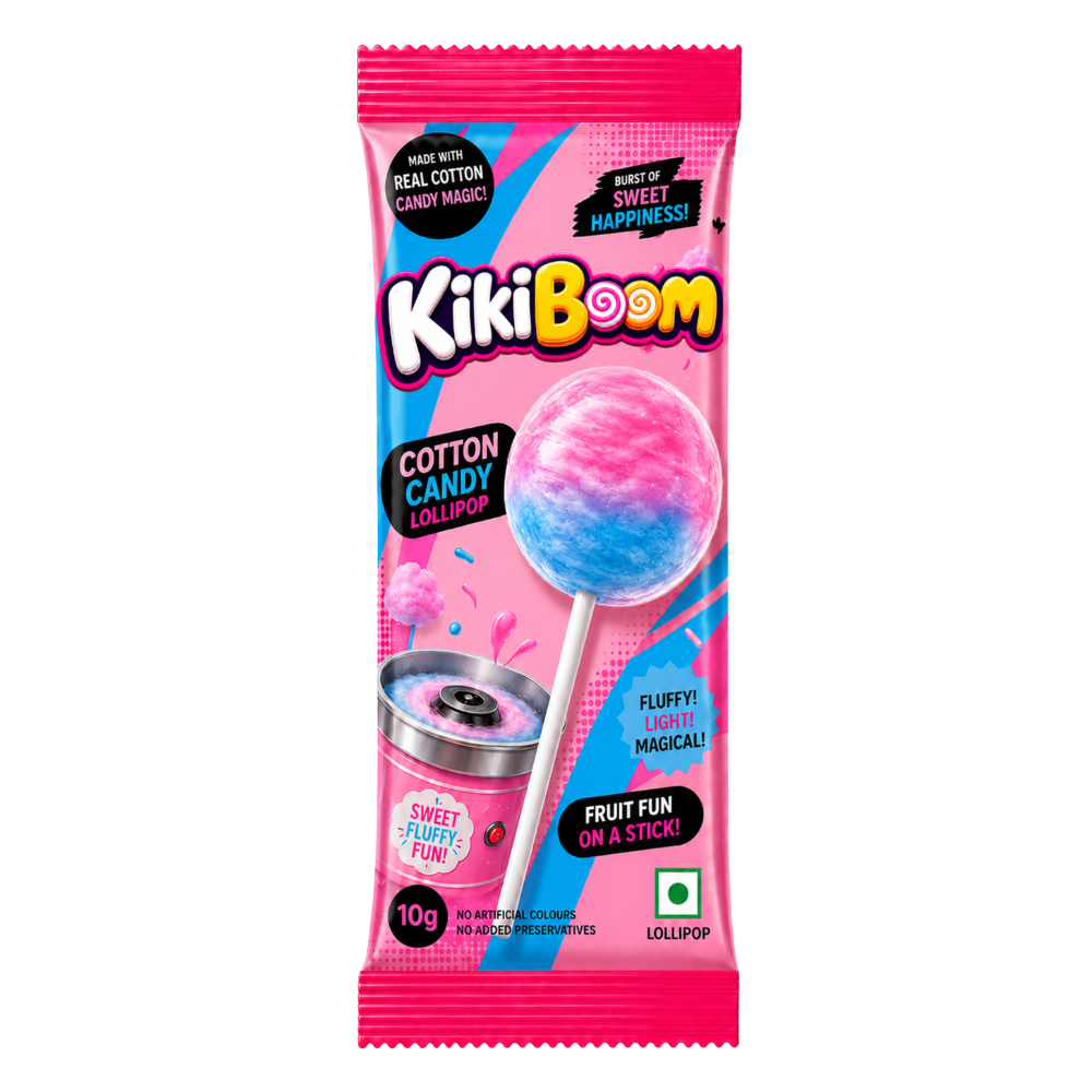 cotton candy lollipop 
