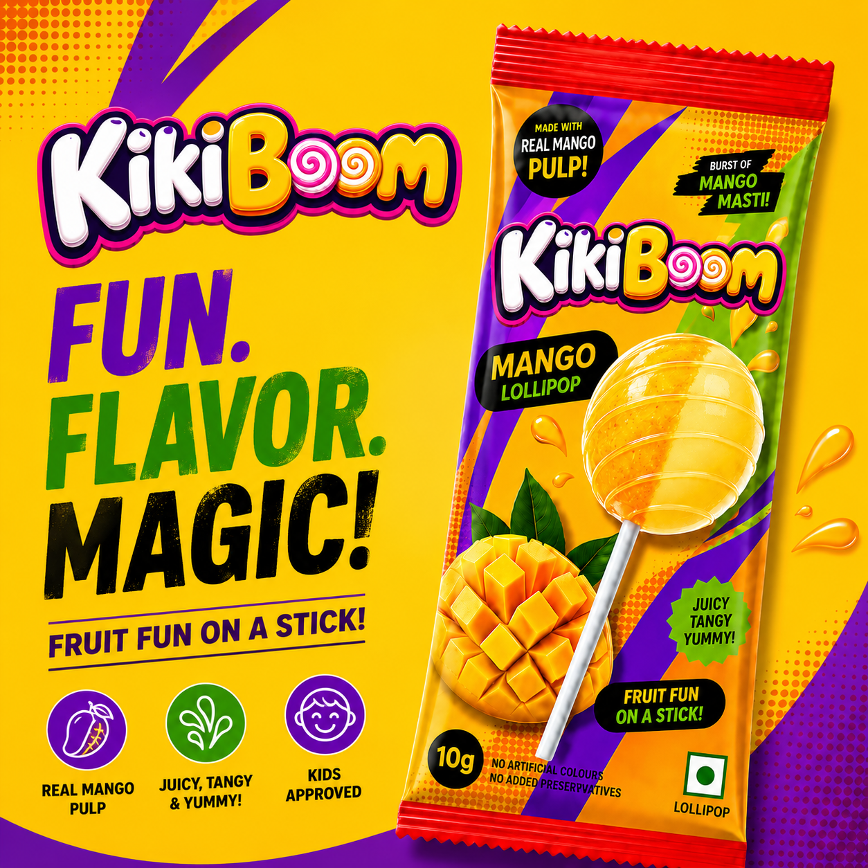 mango lollipop 
