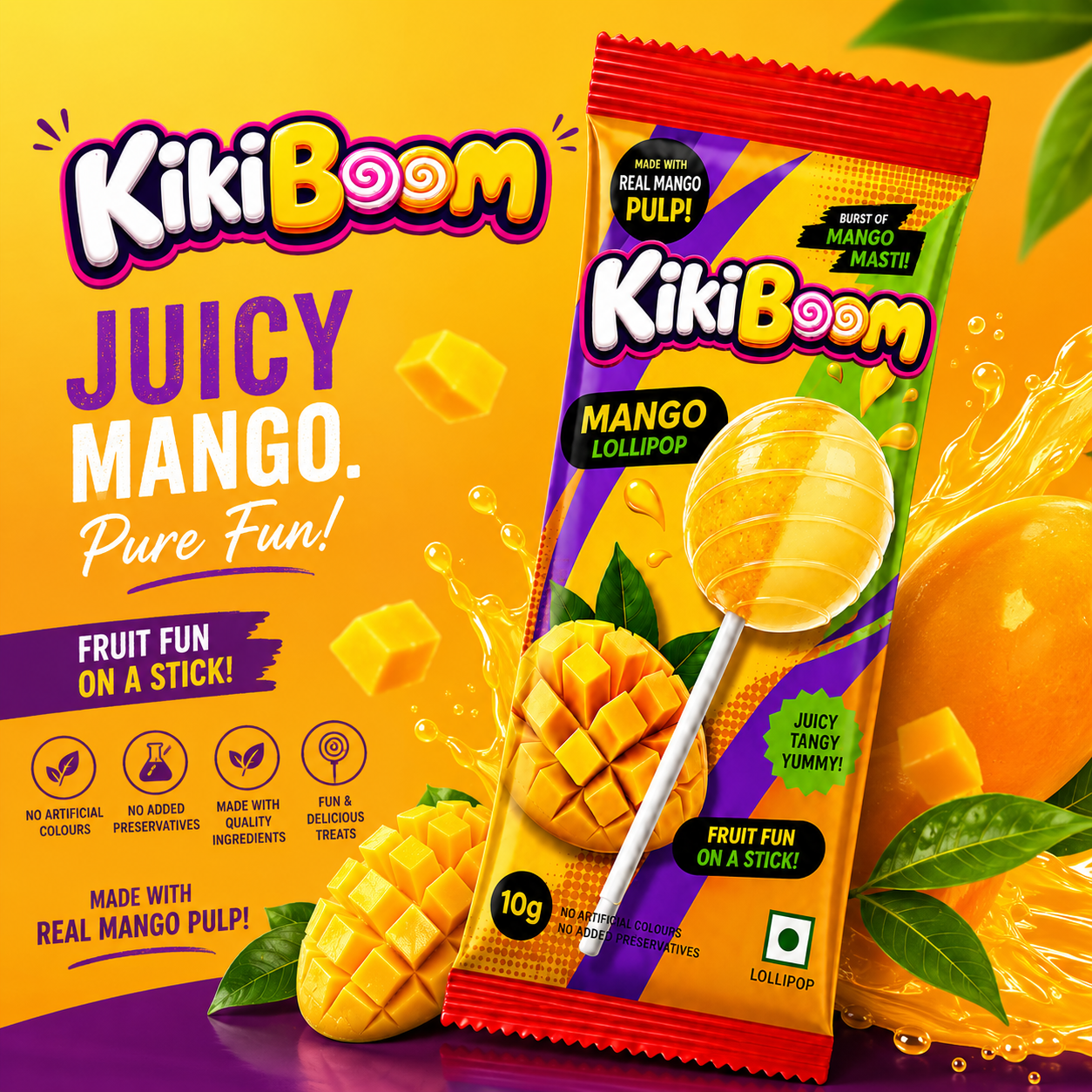 mango lollipop 

