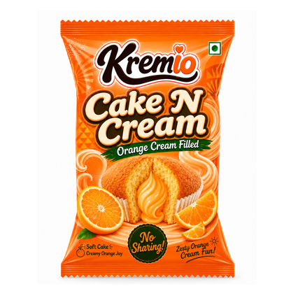 small cream filled cupcake for kids in packet