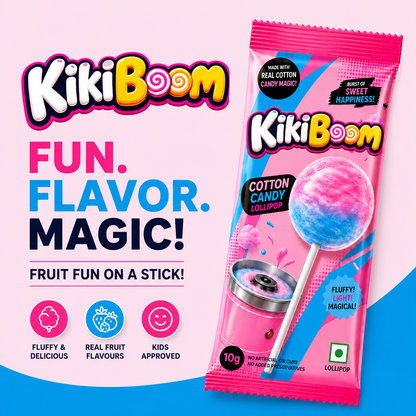 cotton candy lollipop 
