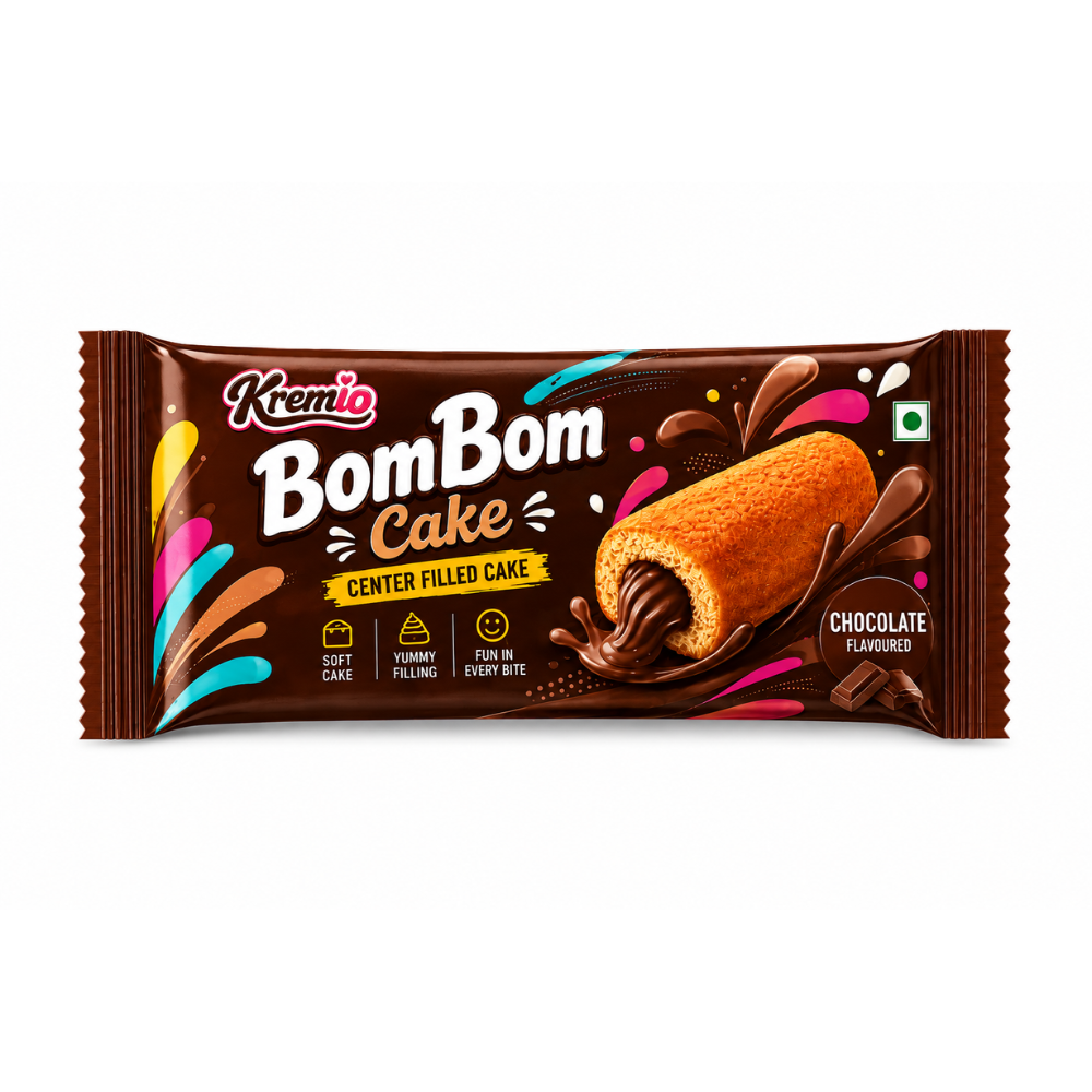 double cream filled cake in a small packet 