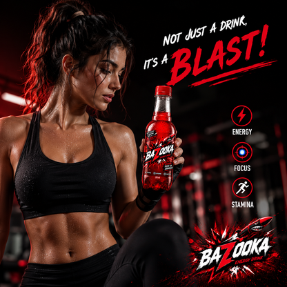 red color energy drink in 250 ml bottle