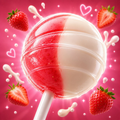 strawberry and cream lollipop 